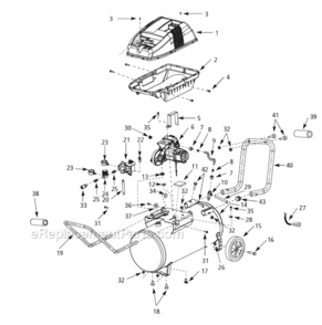 Part Location Diagram of AR051900CG Campbell Hausfeld Tank 26G Mill Replace